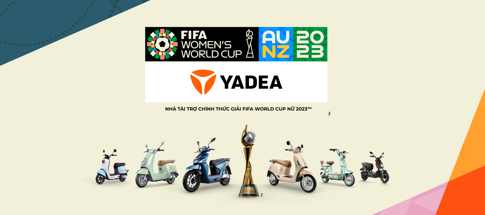 Yadea nhà tài trọ fifa Wold Cup Nữ 2023